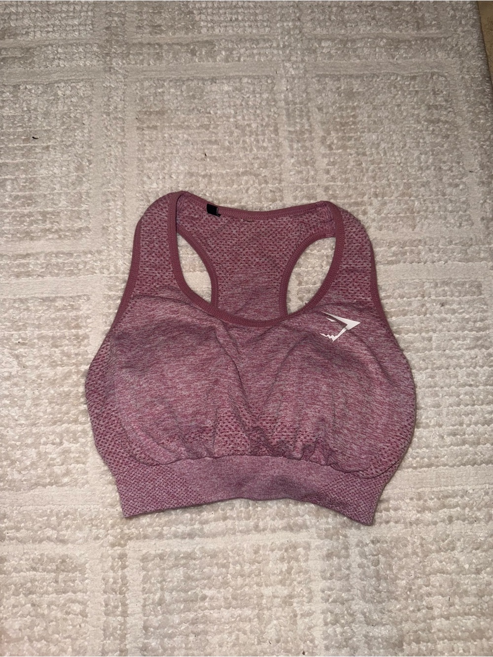 Gymshark Seamless Racerback Sports Bra - Dusty Rose